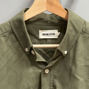 Taylor Stitch - The Jack - Men’s Button-Down Oxford - Army Green - Large (42)